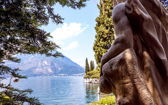 VARENNA, ITALY, JUNE 05, 2019 : exteriors and gardens of villa Monastero, on lake Como, june 05, 2019, in Varenna, italy