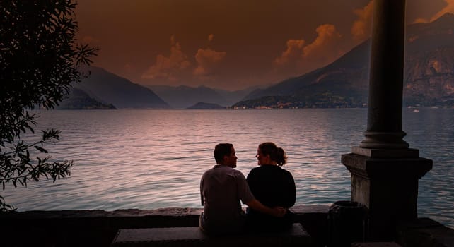 VARENNA, ITALY, JUNE 05, 2019 : exteriors and gardens of villa Monastero, on lake Como, june 05, 2019, in Varenna, italy