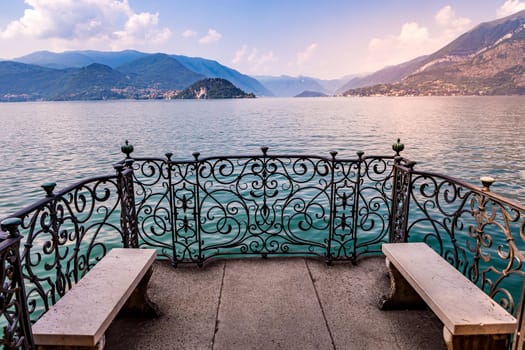 VARENNA, ITALY, JUNE 05, 2019 : exteriors and gardens of villa Monastero, on lake Como, june 05, 2019, in Varenna, italy