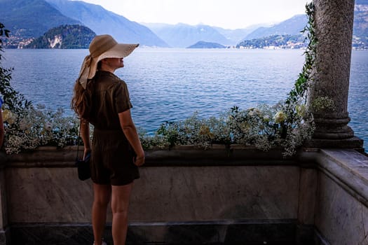 VARENNA, ITALY, JUNE 05, 2019 : exteriors and gardens of villa Monastero, on lake Como, june 05, 2019, in Varenna, italy