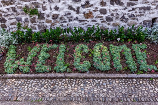 VARENNA, ITALY, JUNE 05, 2019 : exteriors and gardens of villa Monastero, on lake Como, june 05, 2019, in Varenna, italy