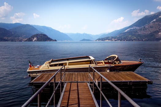 VARENNA, ITALY, JUNE 05, 2019 : exteriors and gardens of villa Monastero, on lake Como, june 05, 2019, in Varenna, italy