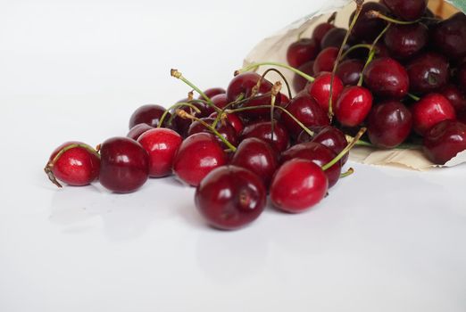 sweet cherry aka wild cherry or red cherry vegetarian fruit food