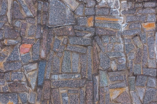 abstract flat texture and background of granite pieces mosaic.