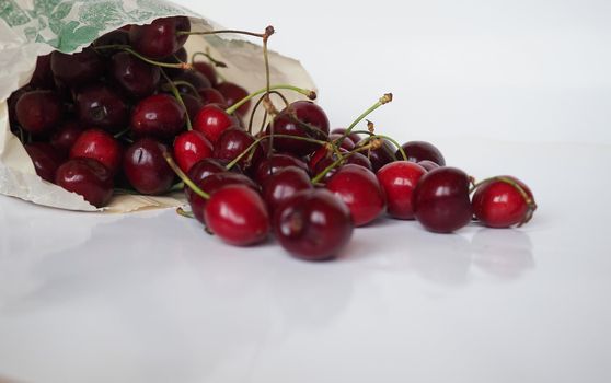 sweet cherry aka wild cherry or red cherry vegetarian fruit food