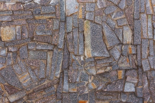 abstract flat texture and background of granite pieces mosaic.