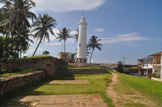 The old lighthouse of Galle, Sri Lanka.