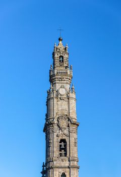 Clerigos tower (Torre dos Clerigos) in Porto (Portugal)