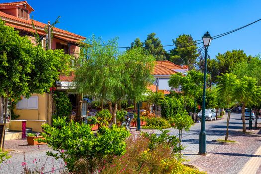 Skala village on the Greek island of Kefalonia, Greece.