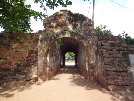 Gate of the abandoned Negombo fort, Sri Lanka.