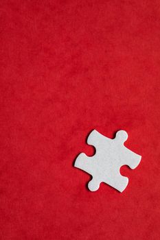 Closeup of jigsaw puzzle isolated. Missing jigsaw puzzle piece, business concept for completing the puzzle piece. Group of puzzle and a puzzle piece. Teamwork concept. Think difference concept. 