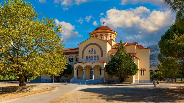 Monastery of Agios Gerasimos on Kefalonia island, Greece. Sacred Monastery of Agios Gerasimos of Kefalonia, Greece.