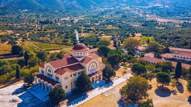 Monastery of Agios Gerasimos on Kefalonia island, Greece. Sacred Monastery of Agios Gerasimos of Kefalonia, Greece.