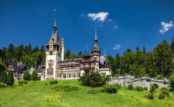 Peles castle, Sinaia, Romania. Given its historical and artistic value, Peles castle is one of the most important and beautiful monuments in Europe.