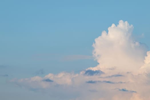 blue sky with clouds in nature