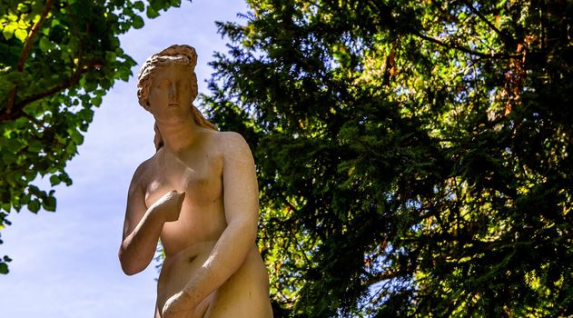 COMPIEGNE, FRANCE, AUGUST 13, 2016 : statue in gardens of chateau de Compiegne, august 13, 2016 in Compiegne, Oise, France