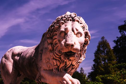 COMPIEGNE, FRANCE, AUGUST 13, 2016 : statue in gardens of chateau de Compiegne, august 13, 2016 in Compiegne, Oise, France