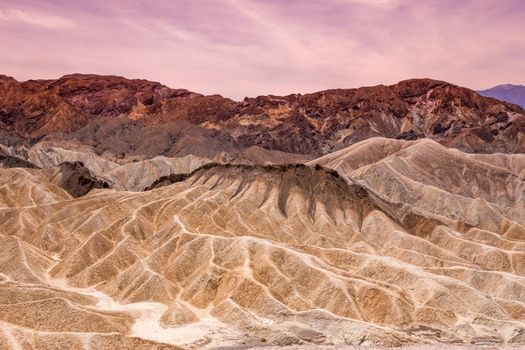 Zabriskie point, death valley, california, usa