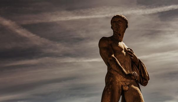 COMPIEGNE, FRANCE, AUGUST 13, 2016 : statue in gardens of chateau de Compiegne, august 13, 2016 in Compiegne, Oise, France