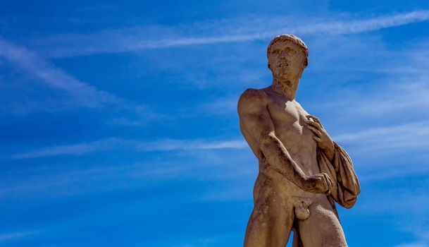 COMPIEGNE, FRANCE, AUGUST 13, 2016 : statue in gardens of chateau de Compiegne, august 13, 2016 in Compiegne, Oise, France