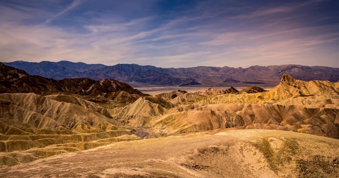 Zabriskie point, death valley, california, usa