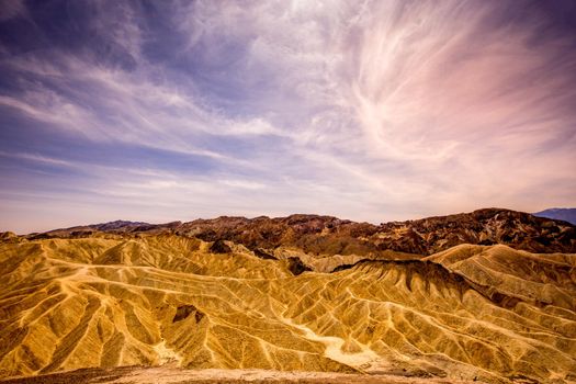 Zabriskie point, death valley, california, usa