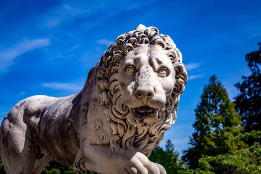 COMPIEGNE, FRANCE, AUGUST 13, 2016 : statue in gardens of chateau de Compiegne, august 13, 2016 in Compiegne, Oise, France