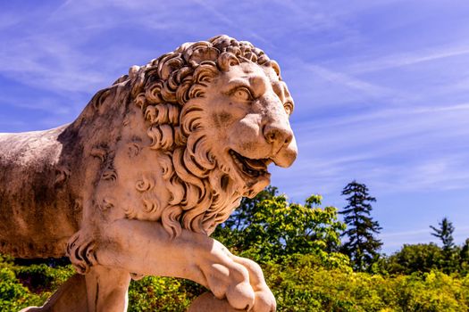 COMPIEGNE, FRANCE, AUGUST 13, 2016 : statue in gardens of chateau de Compiegne, august 13, 2016 in Compiegne, Oise, France