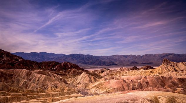 Zabriskie point, death valley, california, usa