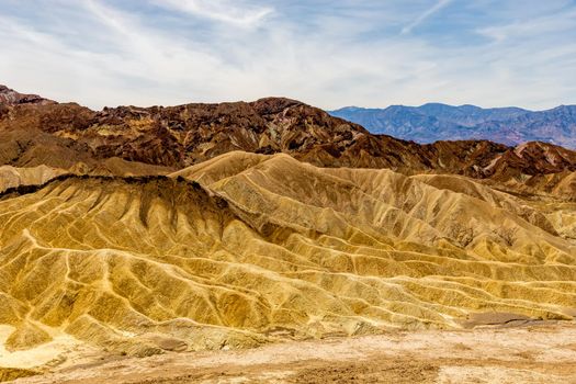 Zabriskie point, death valley, california, usa