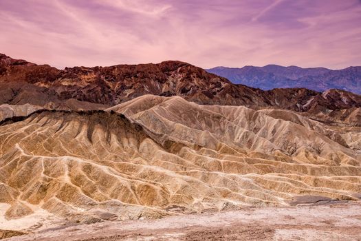 Zabriskie point, death valley, california, usa