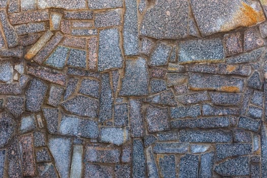 abstract flat texture and background of granite pieces mosaic.