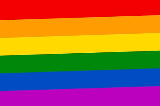 Rainbow pride flag illustration. Lgbt community symbol in rainbow colors. 