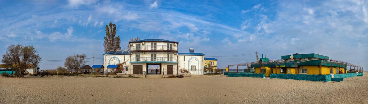 29.10.2020. Sergeevka resort in Odessa region, Ukraine, on a sunny autumn morning