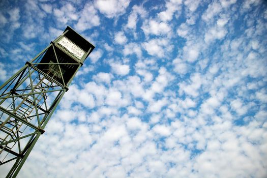 Steel tower, reference point for the sighting of fires in the summer. 