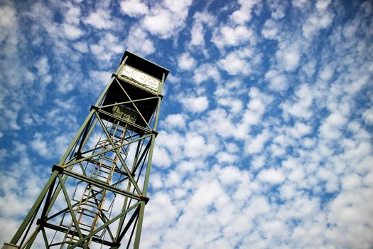 Steel tower, reference point for the sighting of fires in the summer. 