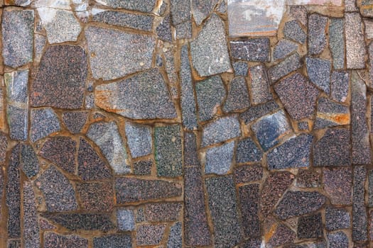 abstract flat texture and background of granite pieces mosaic.
