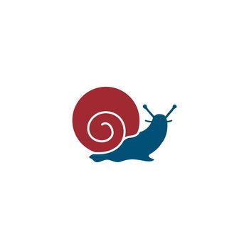 snail vector illustration design template