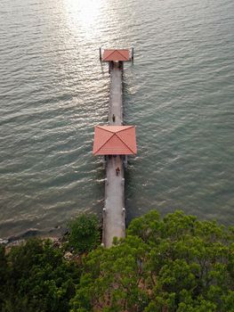 Aerial view Jetty Batu Musang, Batu Kawan, Pulau Pinang.
