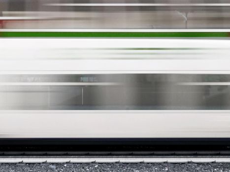 Train in motion blur. High speed train with motion blur. Abstract image of moving train with motion blur.