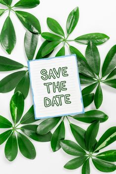 Sign displaying Save The Date, Business overview Organizing events well make day special event organizers Saving Environment Ideas And Plans, Creating Sustainable Products