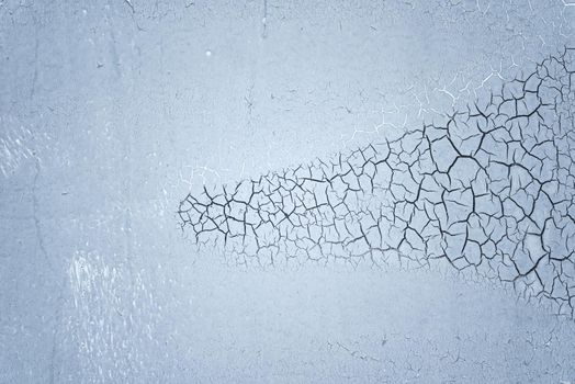 Grunge concrete cement wall with crack painting on industrial building