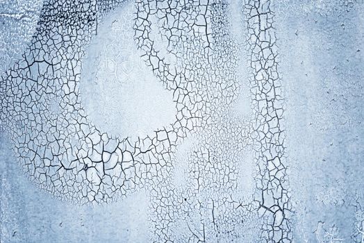 Grunge concrete cement wall with crack painting on industrial building