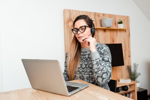 Callcenter Agent Working From Home, Student Preparing For Examinations