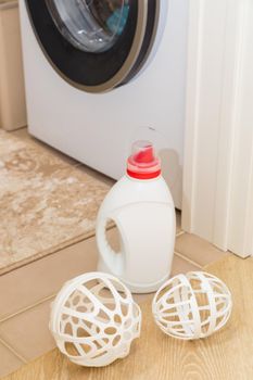 Spheres for washing delicate laundry. Plastic balls for washing.