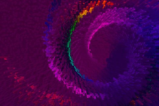 Colorful  spiral lines background pattern