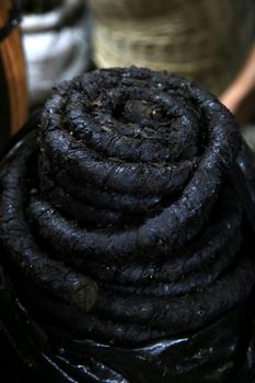 salvador, bahia, brazil - june 28, 2021:Roll tobacco for sale at the São Joaquim fair in the city of Salvador.