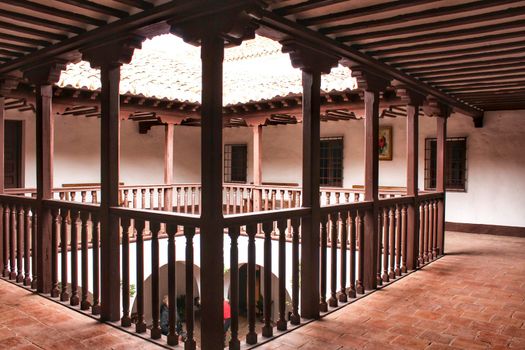 Courtyard of a typical house in Villanueva de los Infantes , Castilla la Mancha, Spain