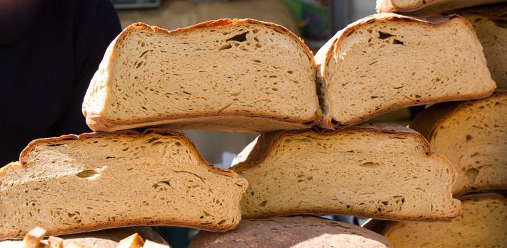 Traditional Turkish style made bread loaf