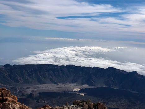 Tof of Teide volcano (Tenerife, Canary Islands - Spain). High quality photo